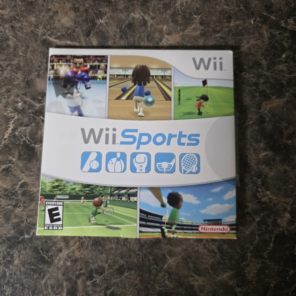 WI SPORTS NINTENDO WII Video Game w/ MANUAL & SLEEVE - (WBP015114)